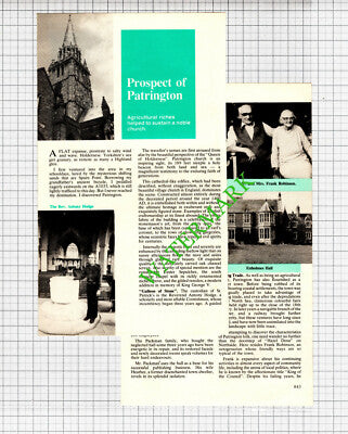 Patrington Yorkshire Frank Robinson Rev Antony Hodge -  1985 Small Article