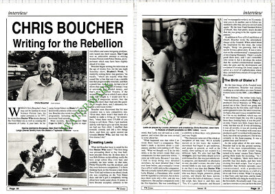 Chris Boucher Doctor Who Writer  - 1990s Article