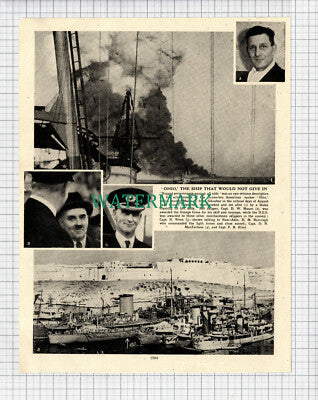 (8147) OHIO Ship Captain D W Mason MacFarlane Wren - c.1947 Cutting / Print