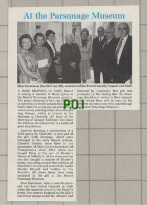 C1112) Parsonage Museum Haworth Cecilia Eareckson Pennsylvania - 1987 Clip