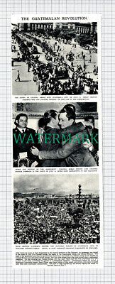 X884) The Guatemalan Revolution Colonel Armas & Monzon - 1954 Clip
