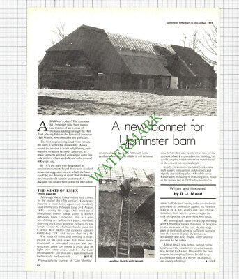 Upminster Essex Tithe Barn Bill Geaney Fred Thorpe - 1975 Article