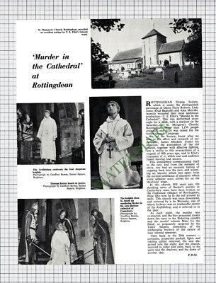 9371) Rottingdean Drama Society St Margaret's Church  - 1967 Article