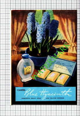 Cussons Blue Hyancinth Small Advert -  1953 Cutting