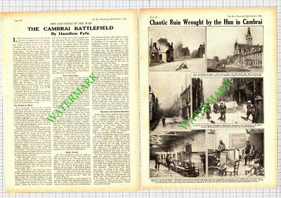 Cambrai France Great War  WW1 -1918 Article
