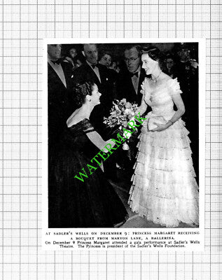 Maryon Lane Ballerina Sadler's Wells Princess Margaret  - 1953 Small Cutting
