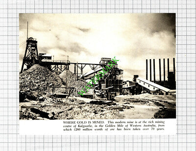 Kalgoorlie Western Australia Gold Mine - 1960s Cutting