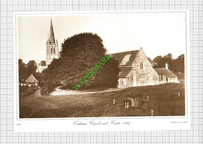Oakham Church and Castle  - Print
