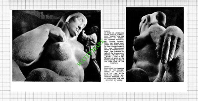 Mr Charles Wheeler Sculptor Ministry Of Works Statue - 1953 Cutting