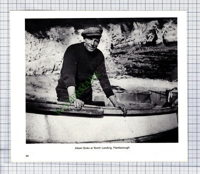 9770) Albert Duke North Landing Flamborough  - 1980s Cutting / Print