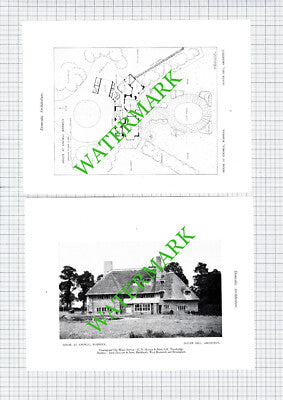 House At Knowle Warwick Oliver Hill Architect  - c.1925 Book Prints