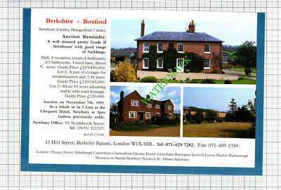 Blake Family Farm Taunton Somerset / Boxford Berkshire Advert - 1991 Cutting