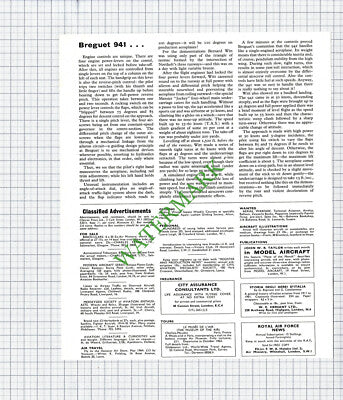 The Breguet 941 Aeroplane  -1963 Article