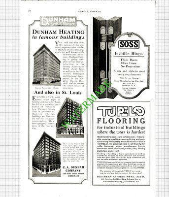 C A Dunham Company Chicago / United States Gypsum Company Advert - 1926 Cutting
