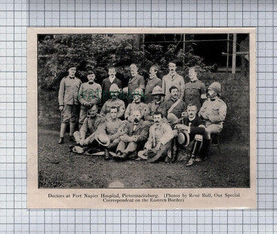 C6938) PIETERMARITZBURG Fort Napier Hospital Doctors - 1900 Cutting