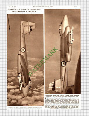 Gloster Meteor 8 Aeroplane Russel Adams  - 1950 Cutting