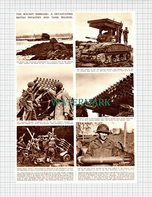 X977) The Rocket Barrage British Infantry & Tank Weapon WW2 -1945 Clip