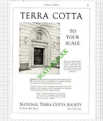 National Terra Cotta Soc New York Admiral Hotel Chicago Nyden - 1926 Cutting