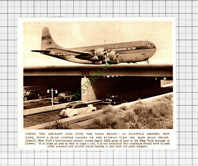 C5188) Idlewild Airport New York - 1952 Cutting