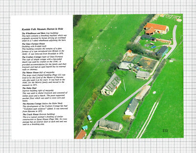 9812) Ryedale Folk Museum Hutton le Hole - 1980s Cutting