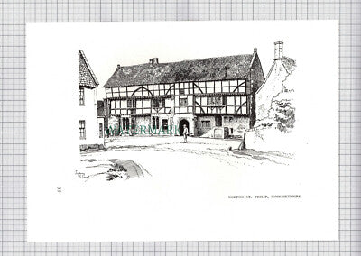 (8610) Trent Dorset / Norton St Philip Somerset  - 1980s Print / Cutting