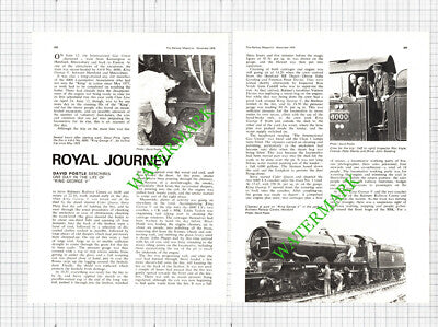 Railway Engine 4-6-0 No 6000 King George V Bulmers Ron Voyle - 1976 Article