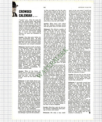 9030) Dean Delamont RAC -   1966 Article