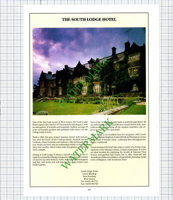 South Lodge Hotel Lower Beeding / Dover Street Trophies Pettinger - 1992 Cutting