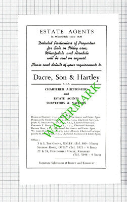Dacre Son & Hartley Ilkley Yorkshire / J Moore / Crescent House  - 1962 Cutting
