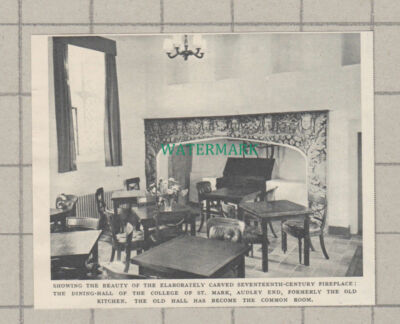 C4067) Dining Hall of College St Mark Audley End - 1950s Clip