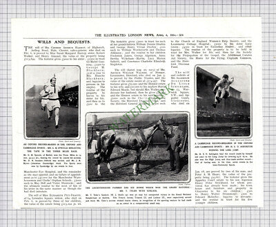 7910) George Harrop Hale Chester Arthur Walker Hennor Leominster  - 1914 Cutting