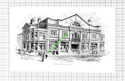 Norfolk Market Hall Sheffield - 1912 Cutting