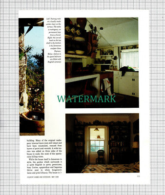 X1952) Graham Davies Artist  Golden Spring Ocho Rios Jamaica -1989 Article