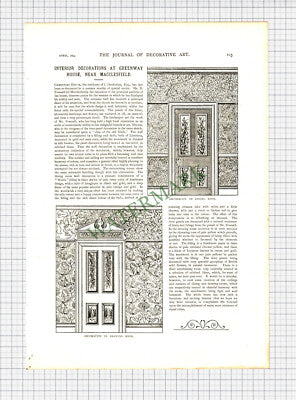 Greenway House Macclesfield J Dunkerley B Pownall  - 1894 Article