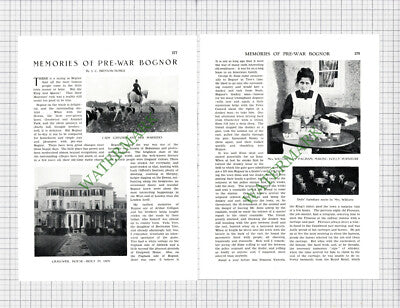 9765) Bognor Sussex Lady Gifford Craigweil Flansham Neale Donkeys - 1930 Article
