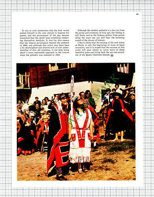 Haida Masset Queen Charlotte Islands Totem Robert Davidson - 1970 Article
