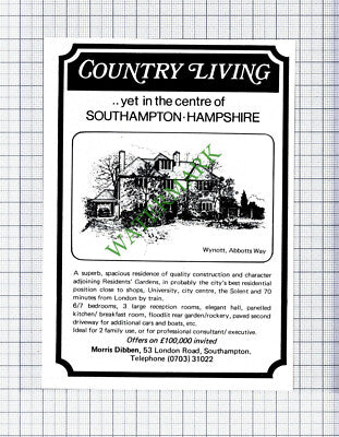 Wynott Abbotts Way Southampton Hampshire House Sale Advert - 1981 Cutting