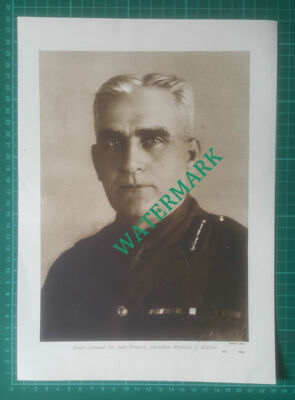 (X238) Major Gen Sir Sam Hughes Canada World War One - 1916 Book Print