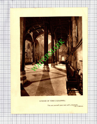 York Guildhall / Templenewsam Leeds - c.1930s Book Print