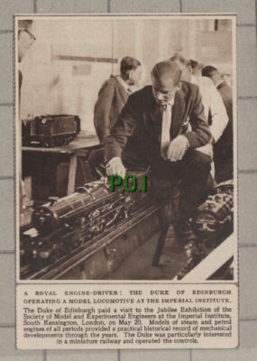 C1303) Imperial Institute Model Locomotive Duke of Edinburgh - 1948 Clip
