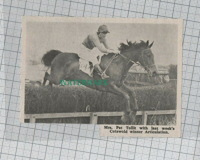 C1285) Mrs Pat Tollit Horse Jumping On Articulation - 1969 Clip
