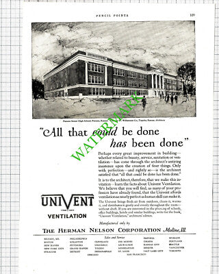 Parsons School Kansas Univent / Hartford Electric Light Connecticut 1926 Cutting