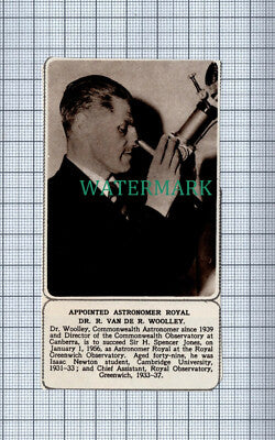 C4277) Dr R Van De R Woolley Astronomer Royal Greenwich Observ - 1955 News Clip