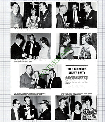 Hull Chronicle Party Baggs  Siboldi Graham Treharne Kinnersley -1967 Cutting