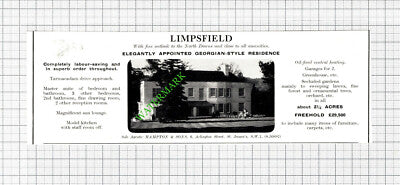 Limpsfield House Sale Advert - 1966 Cutting