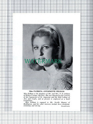 C3493) Patricia Antoinette Pelham Neville Marney Beverley Hull - 1966 Clip
