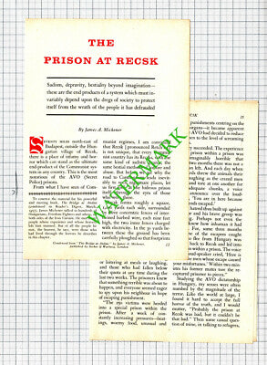 Recsk Prison Hungary  - 1957 Small Article