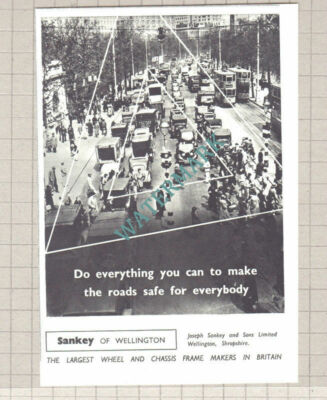 C3034) Sankey Of Wellington Wheel Makers Advert - 1951 Paper Cutting