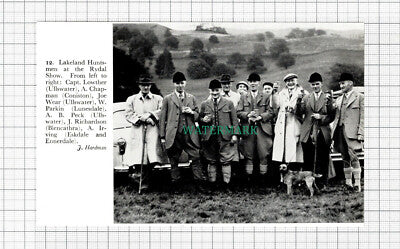 C5458) Capt Lowther Ullswater Hunt Joe Wear Peck Parkin Rydal Show 1959 Cutting