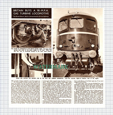 (X61) The Brown Boveri Gas Turbine Locomotive - 1950 Clip